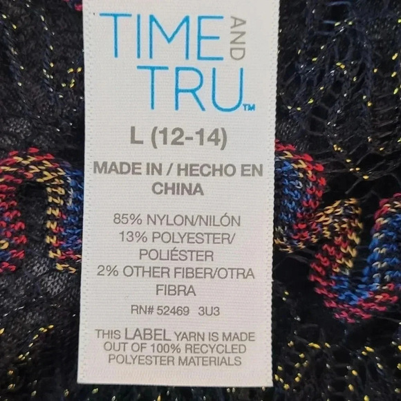 Time and Tru Women's Plus Crochet Kaftan Bathingsuit Coverup. (New) - Picture 11 of 12